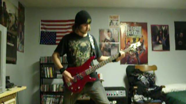 as i lay dying - the darkest nights (bass cover) смотреть онлайн