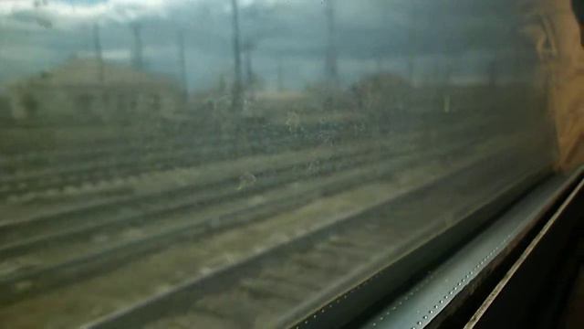 Участок ст. Октябрьск - о.п. Путейская из окна электропоезда ЭД4М-0123 смотреть онлайн