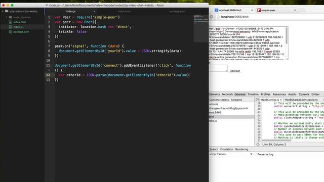 P2P Video Chat with JavaScript / WebRTC смотреть онлайн