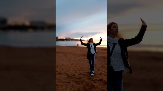 Красивый закат в Геленджике