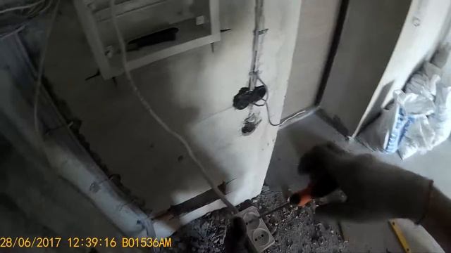 монтаж щита силового, квартирного, металевого на 12 модулів(груп) смотреть онлайн