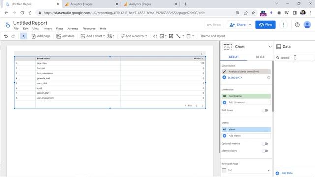 Landing page report in Google Analytics 4 and Looker Studio смотреть онлайн
