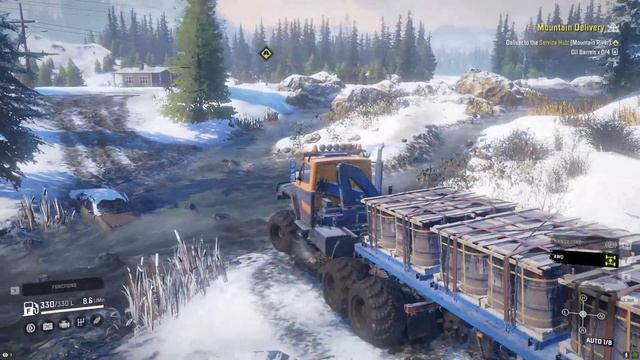 Snowrunner(North Port)Fire In A Barrel/Floating Drill/Cant Go To Waste/Pc Gameplay/4K Gaming смотреть онлайн