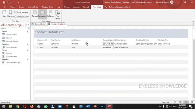 How to Create a Report in MS Access in Tamil смотреть онлайн