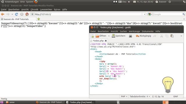 Arrays - (PHP 1-015) смотреть онлайн