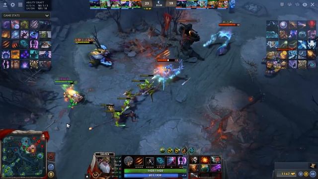 The best Ability Draft skills in 1 Hero [Sniper Fury Swipes + Overpower = GG] Dota 2 смотреть онлайн