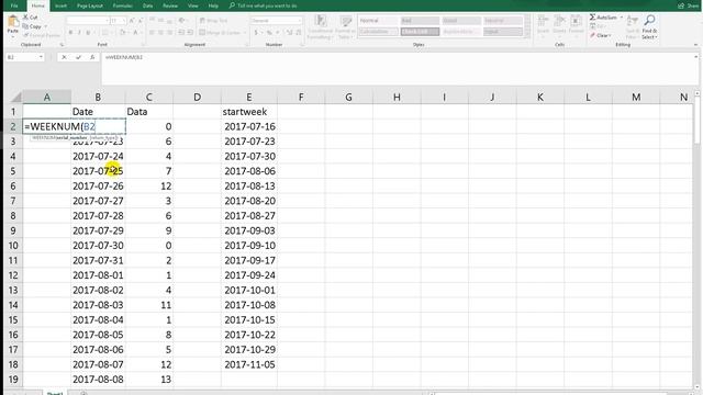 How to sum data based on week using SUMIF Microsoft Excel смотреть онлайн