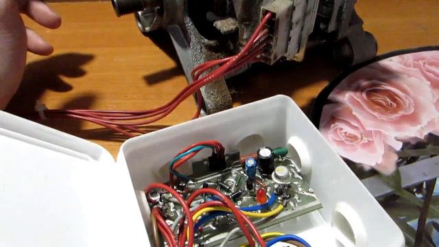 Самодельный регулятор оборотов двигателя от стиралки смотреть онлайн