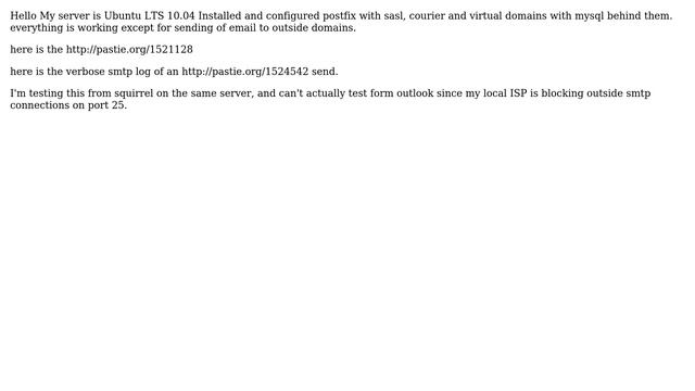 DevOps & SysAdmins: postfix SMTPD relay problems while sending смотреть онлайн