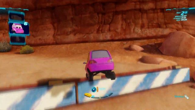 Тачки 2 (Xbox 360) - Свободная Игра - Боевой Заезд - Масляное пятно - Заезд "Каньон" смотреть онлайн
