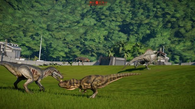 100 DINO BATTLE ROYALE! | MATCH 1 | DINOSAUR FIGHT | JURASSIC WORLD EVOLUTION смотреть онлайн