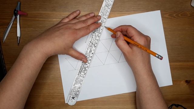 Икосаэдр из бумаги. Чертёж развертки икосаэдра.