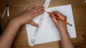 Икосаэдр из бумаги. Чертёж развертки икосаэдра.