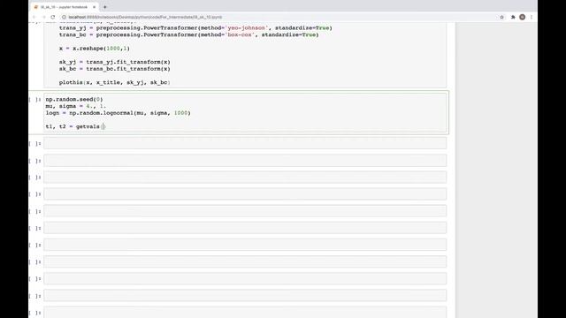 #12: Scikit-learn 9: Preprocessing 10: PowerTransformer() смотреть онлайн