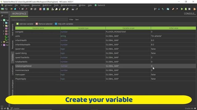 MCreator 2023.1 DISPLAY NUMBER VARIABLE SOLUTION in 1 MINUTE смотреть онлайн