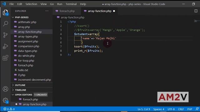 Array Functions- Nepali | Ep 17 | PHP Tutorials | Array Functions with Examples | PHP for Beginners смотреть онлайн