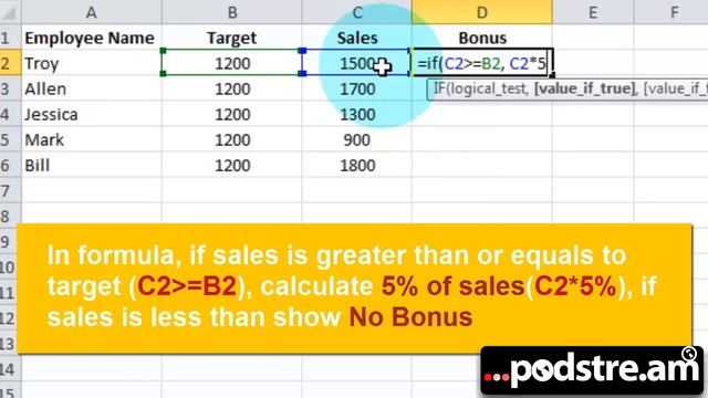 How to Calculate Bonus in Excel 2010 or Later смотреть онлайн