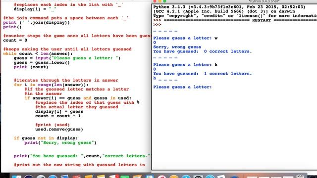 2 Python Hangman - program fixed смотреть онлайн