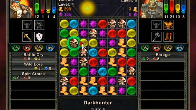 Puzzle Quest: Challenge of the Warlords ... (Wii) Gameplay смотреть онлайн