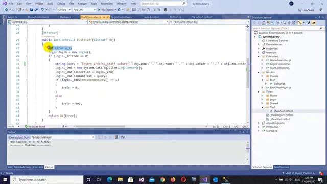 Lesson 12 - How to post data staff to SQL server in ASP.NET смотреть онлайн