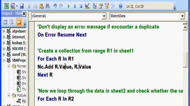 How do I match data from 2 worksheets and highlight the differences using MS-Excel VBA? смотреть онлайн