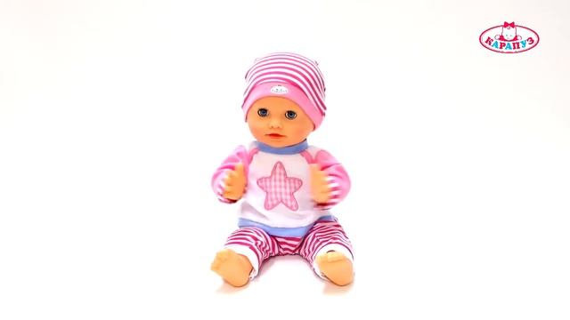"Карапуз". Пупс хлопает в ладоши, считает на английском, 36 см (250749) смотреть онлайн