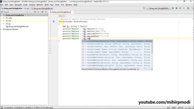#260 Kotlin Tutorial | Replace() смотреть онлайн