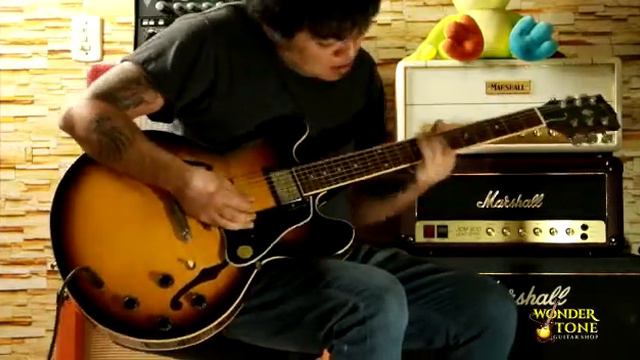 Gibson ES-335 Vintage Sunburst Figured Maple 2007 - Wondertone Guitar Shop смотреть онлайн