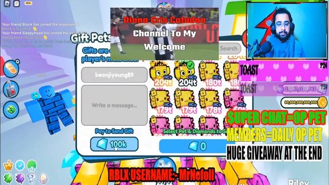 ?LIVE?RAINBOW DOODLE HARDCORE OP PET & ?GEMS? | Pet Simulator X MAILBOX Giveaway Live #petsimulator смотреть онлайн