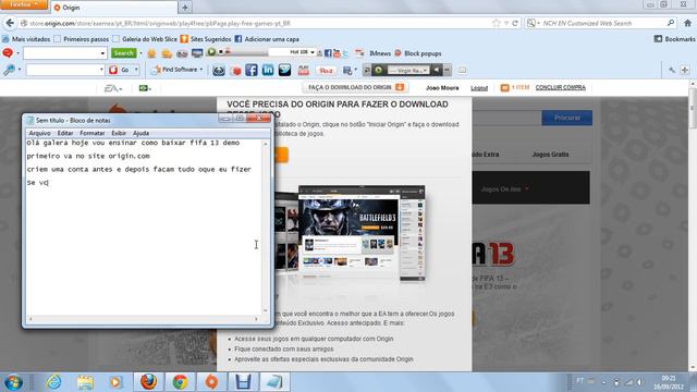 Como Baixar Fifa 13 DEMO Pro Seu Computador !