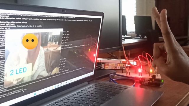 Control Led With Open CV Python and Arduino || Hand Gesture control|| #arduino #iot #led смотреть онлайн