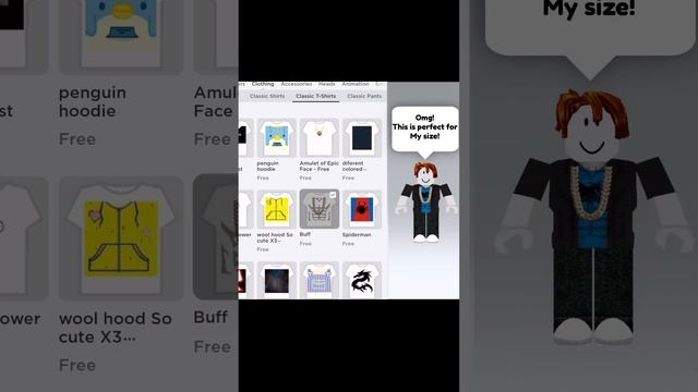 What happens when you bought a T-shirt. #shorts #roblox смотреть онлайн