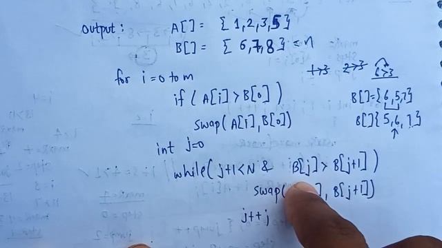 Merge two sorted arrays without using extra space |Q.12| Love Babbar DSA 450 Questions | Er Sahil смотреть онлайн