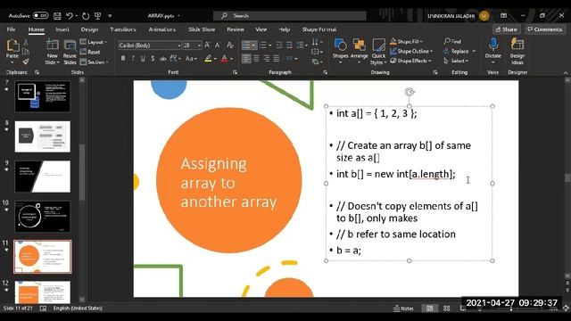 JAVA CLASS 16 DATE:27/04/21 смотреть онлайн
