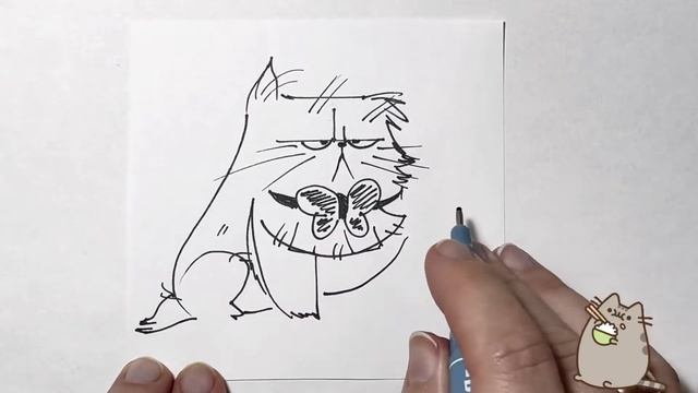 Рисуем Смешных Котиков легко и просто? смотреть онлайн
