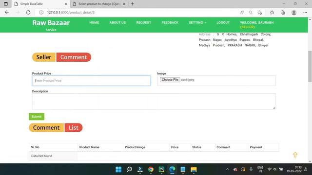 Django Project | Raw Bazaar | Python Django Sqlite Project смотреть онлайн