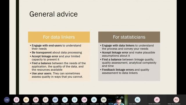 RSS Social Statistics Section: Data Linkage Methods and Quality смотреть онлайн