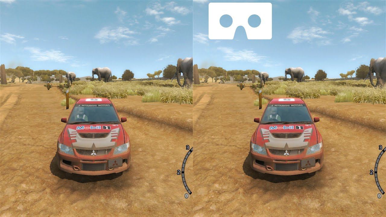 Sega Rally 3D VR video 1 3D SBS VR Box google cardboard смотреть онлайн