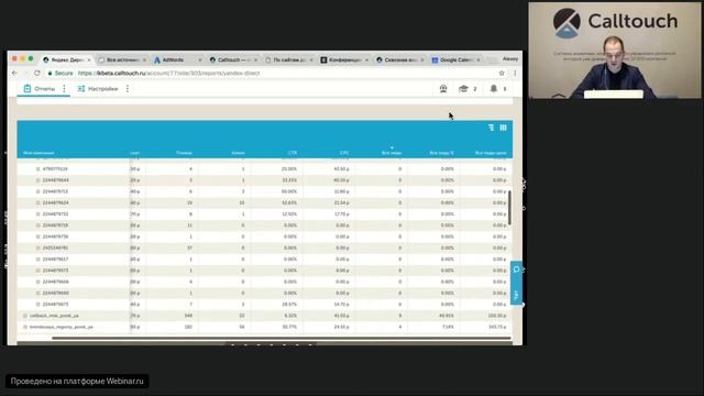 Личный кабинет Calltouch 2.0 смотреть онлайн