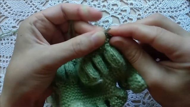 МК винтажный чепчик спицами для зайки смотреть онлайн