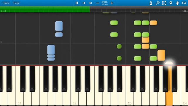 Катя Лель - Кручу-Верчу (на пианино Synthesia) смотреть онлайн