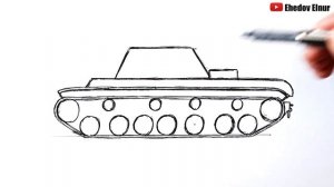Как нарисовать Танк КВ 3