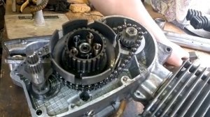 Разборка корзины сцепления мотоцикла Минск