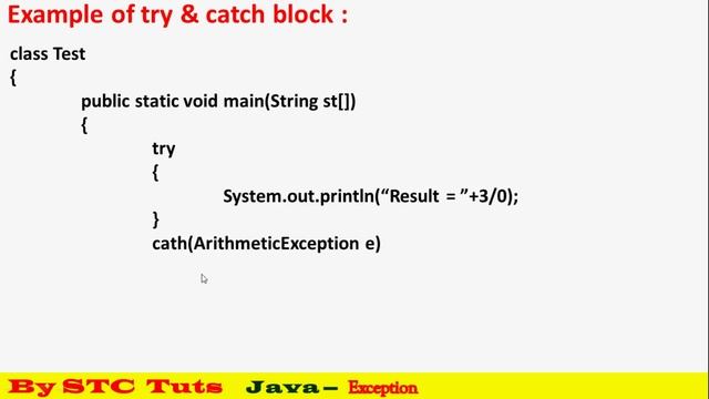 Try and Catch Block Exception Handler in Java (हिंदी में) смотреть онлайн