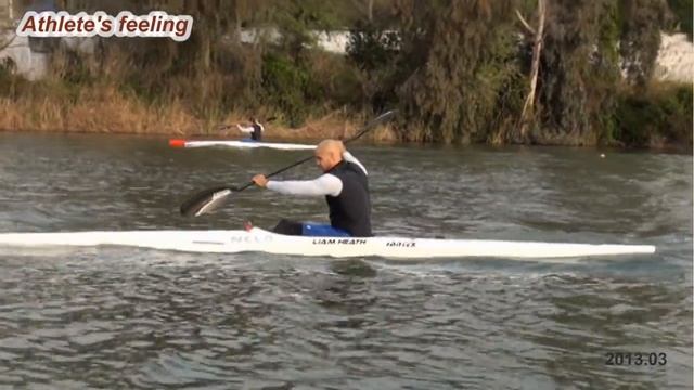 Sprint kayak technique 07,08,09 - Run the boat смотреть онлайн