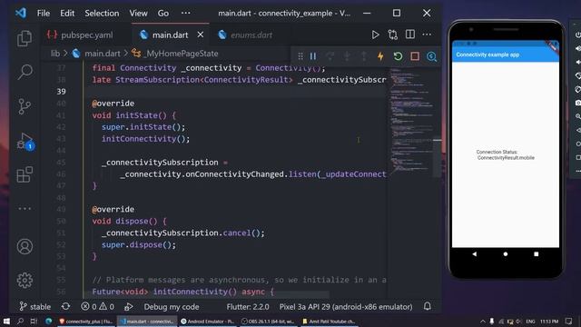 Check internet connectivity | Flutter смотреть онлайн