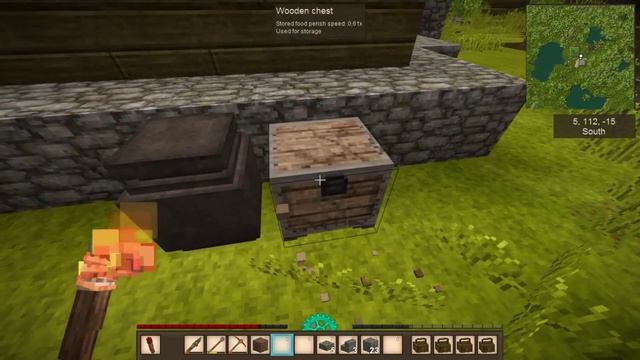 Vintage Story - О погребе. Где хранить продукты. Микропогреб в доме. Понимание механики обсчёта.