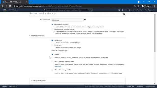 Amazon DynamoDB : Hands-on Demo On-Demand backup & restore смотреть онлайн