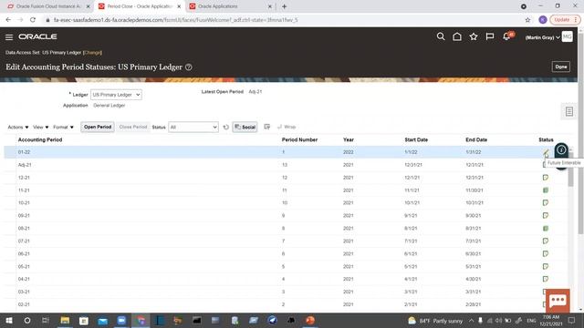 Oracle ERP Fusion -Financial module - General Ledger(GL) -05 اوراكل فيوجن - الاستاذ العام смотреть онлайн