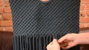 Сумка в технике макраме